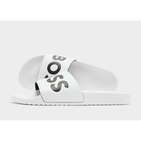BOSS Aryeh Slides - White - Mens, White