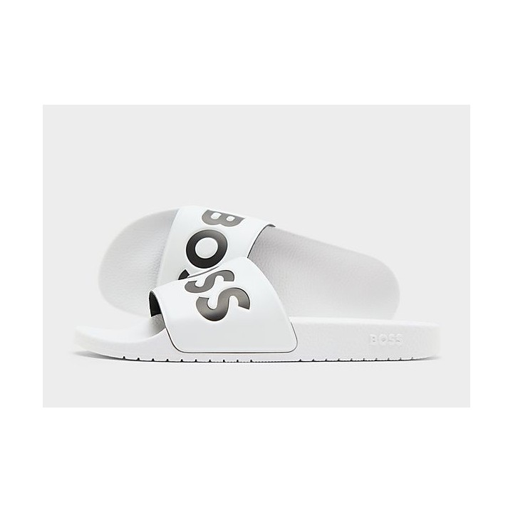 BOSS Aryeh Slides - White - Mens, White