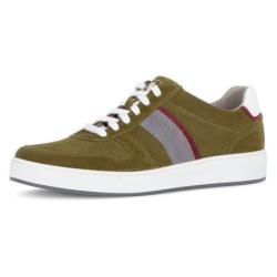 Pius Gabor Sneaker, Freizeitschuh, Halbschuh, Schnürer mit Kontrastbesätze, Weite G
