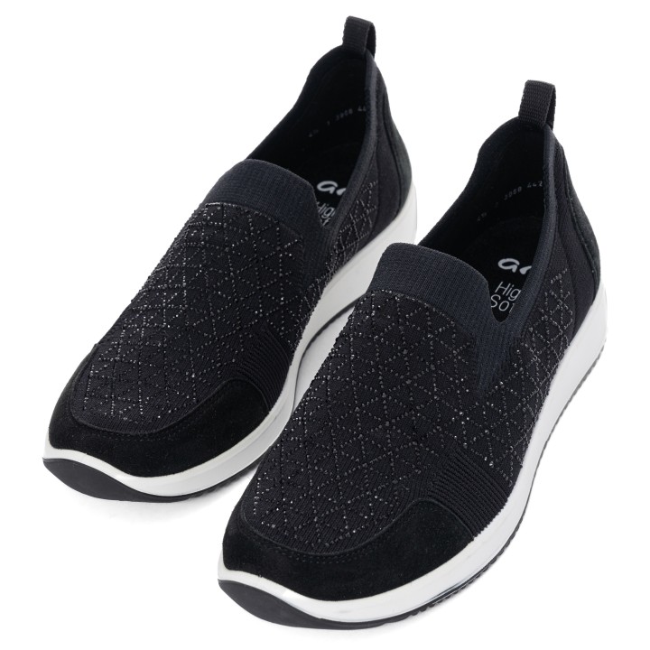 Ara Slipper "LISSABON", Freizeitschuh, Reha Schuh mit High Soft Dämpfung, G-Weite