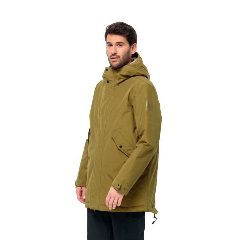 Jack Wolfskin Talforst Parka Men Wasserdichter Wintermantel Herren M green cottage