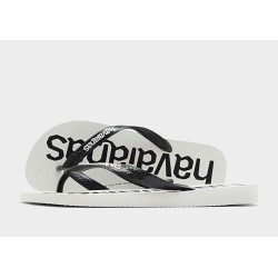 Havaianas Top Logo Flip Flops - White - Mens, White