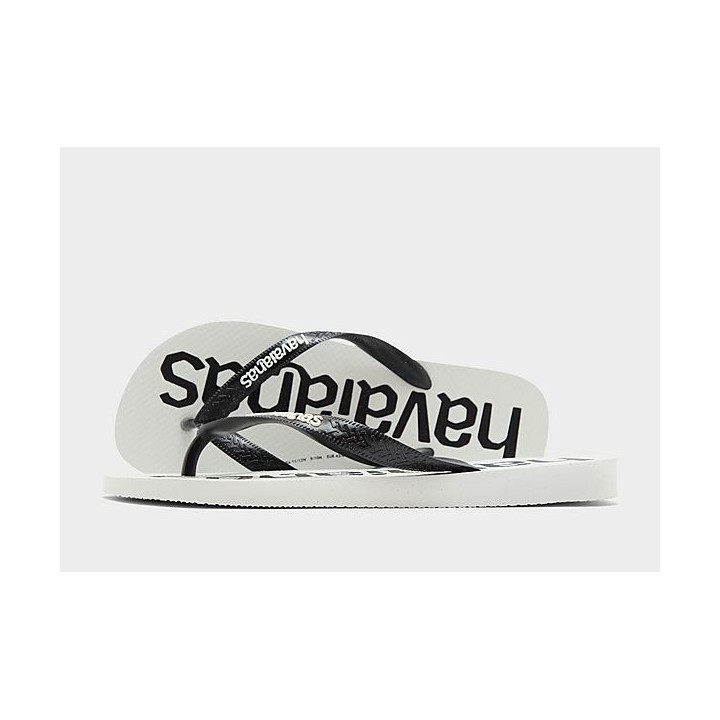 Havaianas Top Logo Flip Flops - White - Mens, White