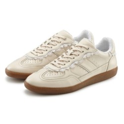 LASCANA Sneaker, Freizeitschuh, Halbschuh aus Leder mit Spitzen Details