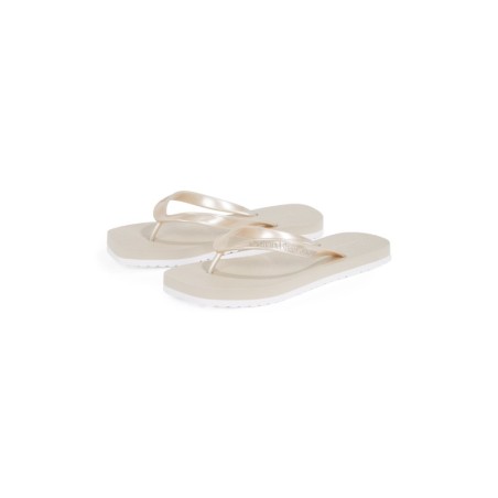 Calvin Klein Jeans Zehentrenner "THONG+ TPU METALLIC", Sommerschuh, Badeschuh, Schlappen, Strandschuh mit Zehensteg