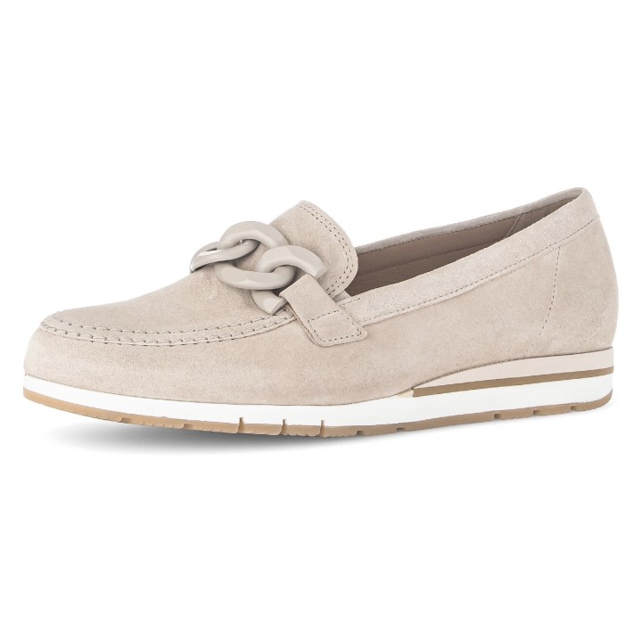 Gabor Slipper "FLORENZ", Keilabsatz, Schlupfschuh, Komfortschuh, Schuhweite G (,weit)