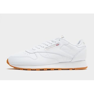 Reebok Classic Leather - Cloud White / Pure Grey 3 / Reebok Rubber Gum-03 - Womens, Cloud White / Pure Grey 3 / Reebok Rubber