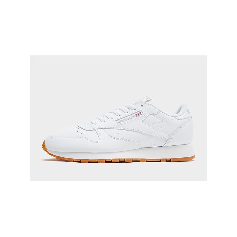 Reebok Classic Leather - Cloud White / Pure Grey 3 / Reebok Rubber Gum-03 - Womens, Cloud White / Pure Grey 3 / Reebok Rubber