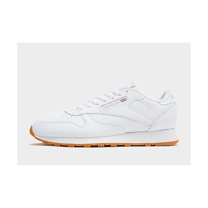 Reebok Classic Leather - Cloud White / Pure Grey 3 / Reebok Rubber Gum-03 - Womens, Cloud White / Pure Grey 3 / Reebok Rubber