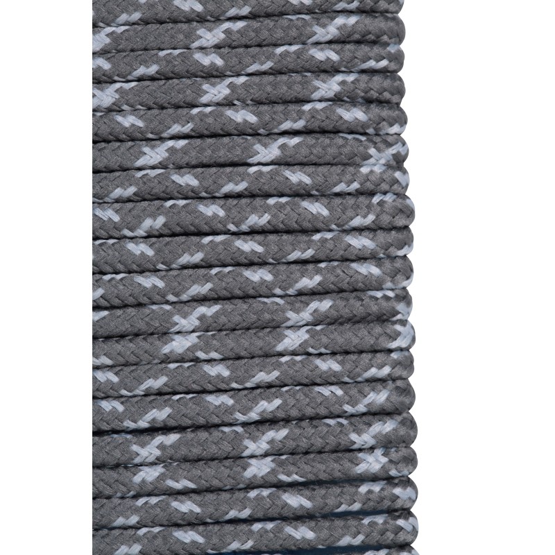 Runde, texturierte Schnürsenkel, 100 cm - Grau