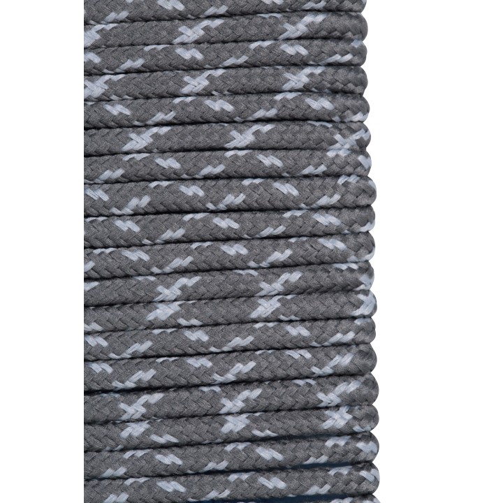 Runde, texturierte Schnürsenkel, 100 cm - Grau