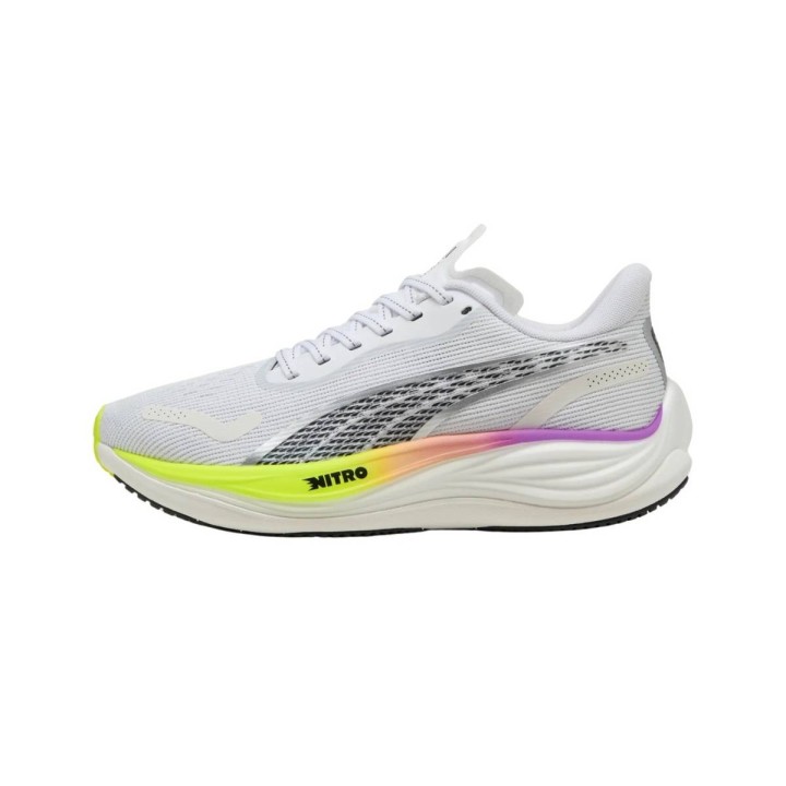 Puma Velocity Nitro 3 Schuhe Weiß Gelb SS25 Damen, Größe 36 - EUR