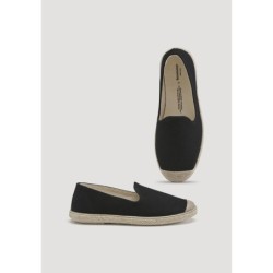 hessnatur Damen Espadrilles mit Bio-Baumwolle - schwarz - Größe 36