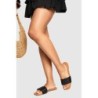 Breite Passform Mule-Sandalen - Black - 38, Black