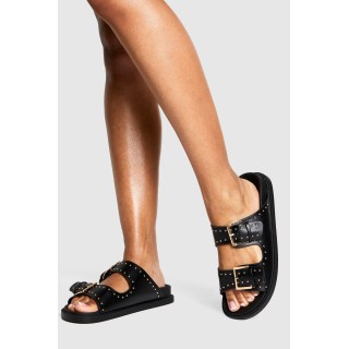 Sandalen Mit Nieten - Black - 38, Black