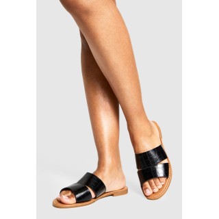 Kroko Slides - Black - 38, Black