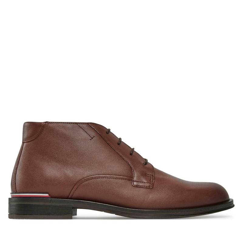 Schnürschuhe Tommy Hilfiger Core Rwb Hilfiger Lth L Boot FM0FM04804 Braun