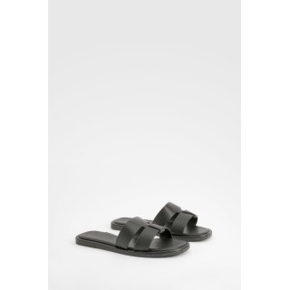 Gewebte Mule-Sandalen - Black - 38, Black
