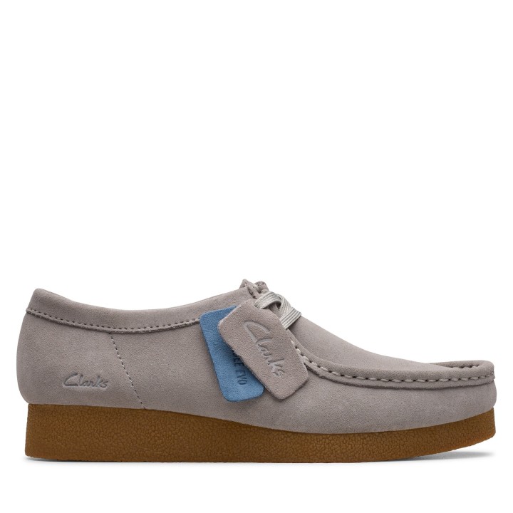 Halbschuhe Clarks WallabeeEVOSh 26181477 Grau