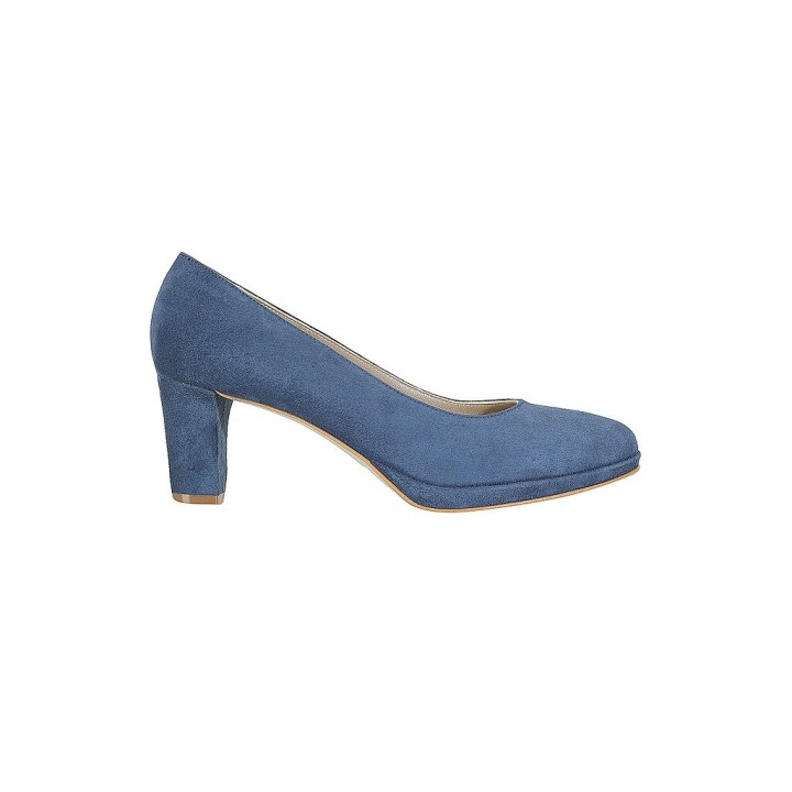DIRNDL & BUA Trachtenschuhe - Pumps blau | 37