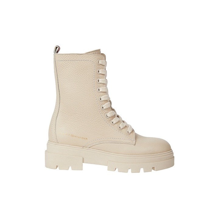 TOMMY HILFIGER Schnürboots beige | 39