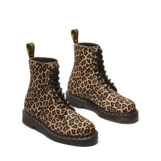 Dr. Martens Boot - 1460 Pascal Light Tan Mini Leopard Spot Hair On - EU36 bis EU39 - Größe EU36 - leopard