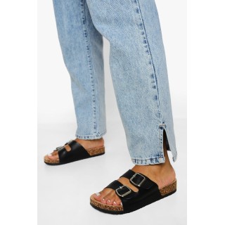 Slides Mit Doppelten Schnallen - Black - 36, Black