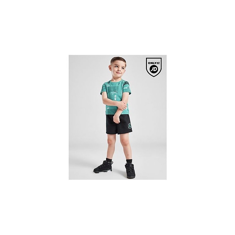 Jordan Beyond All Over Print T-Shirt/Shorts Set Infant - Blue, Blue