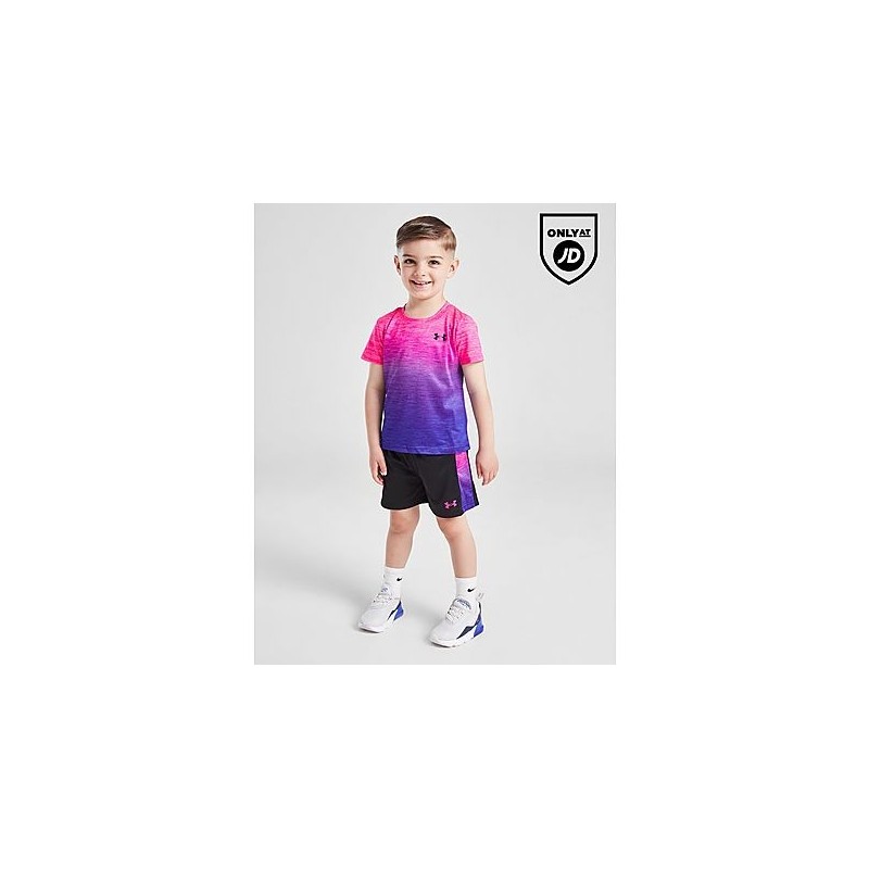 Under Armour UA Tech Fade T-Shirt/Shorts Set Infant - Pink, Pink