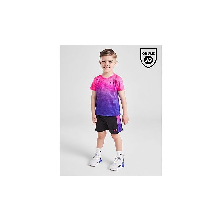 Under Armour UA Tech Fade T-Shirt/Shorts Set Infant - Pink, Pink