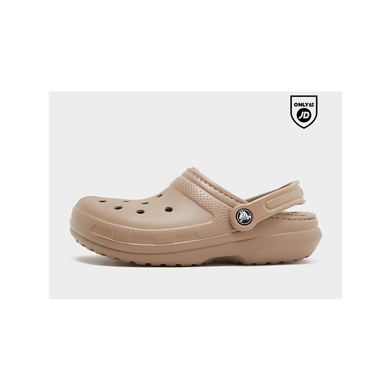 Crocs Classic Lined Clog Damen - Brown - Womens, Brown