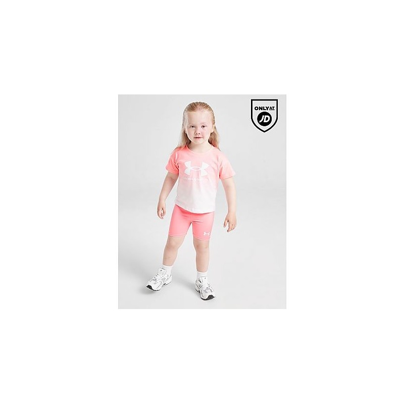 Under Armour Girls' Lock Up T-Shirt/Shorts Set Infants - Pink, Pink
