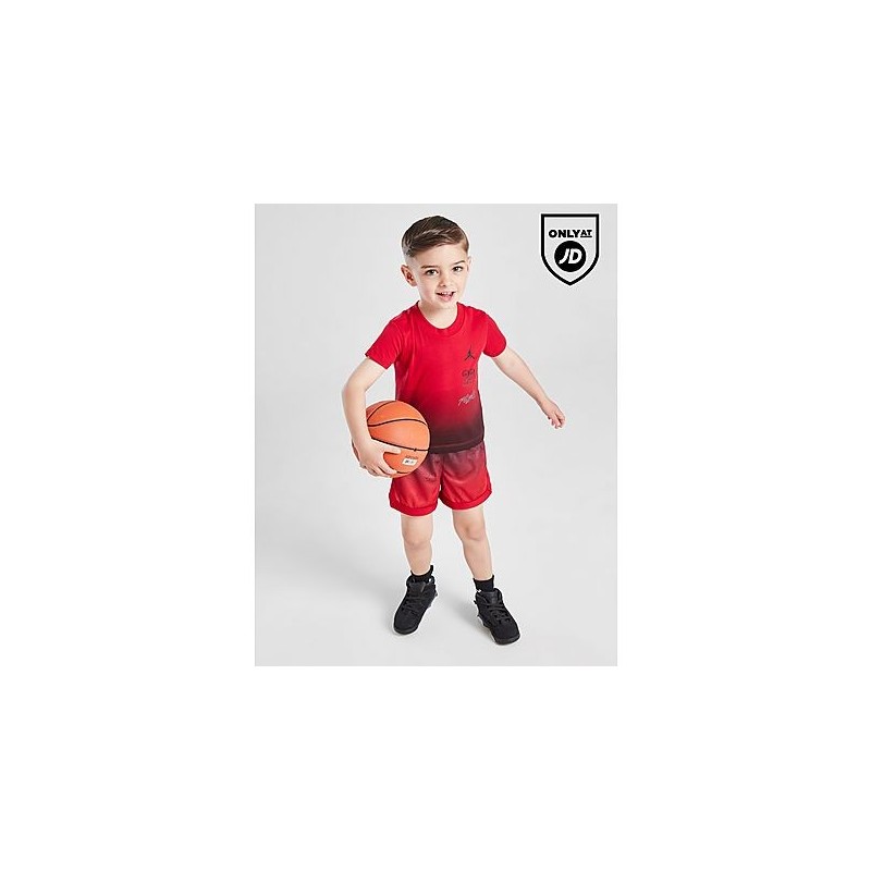 Jordan Jumpman Shot T-Shirt/Shorts Set Babys - Red, Red