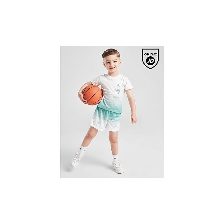 Jordan Jumpman Shot T-Shirt/Shorts Set Babys - White, White
