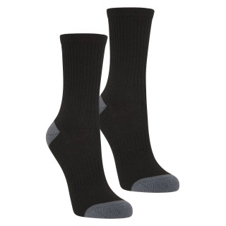 Hiker Kindersocken Doppelpack - Schwarz