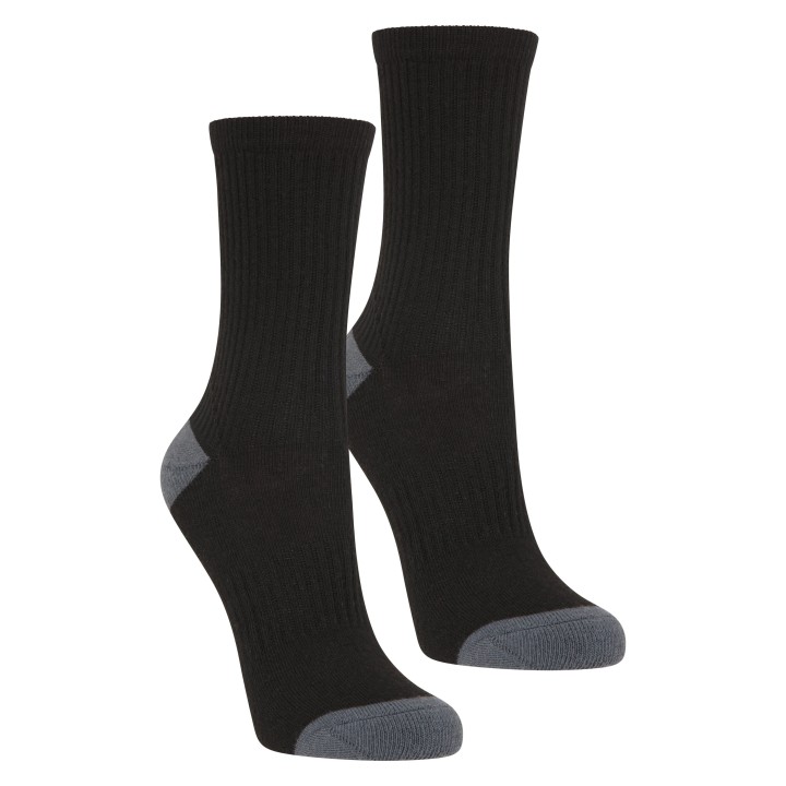 Hiker Kindersocken Doppelpack - Schwarz