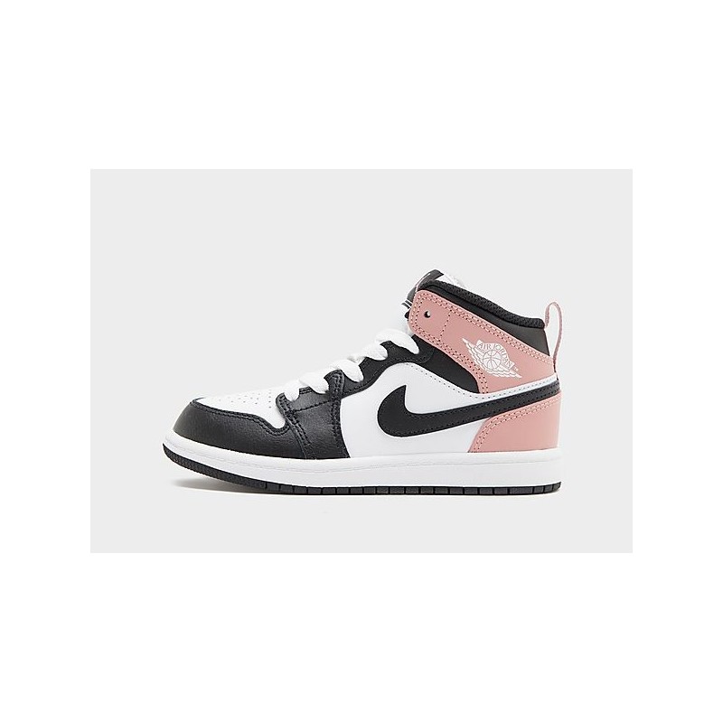 Jordan Air 1 Mid Kleinkinder - White, White