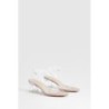 Breite Passform Durchsichtige Heels Mit Blockabsatz - Nude - 38, Nude