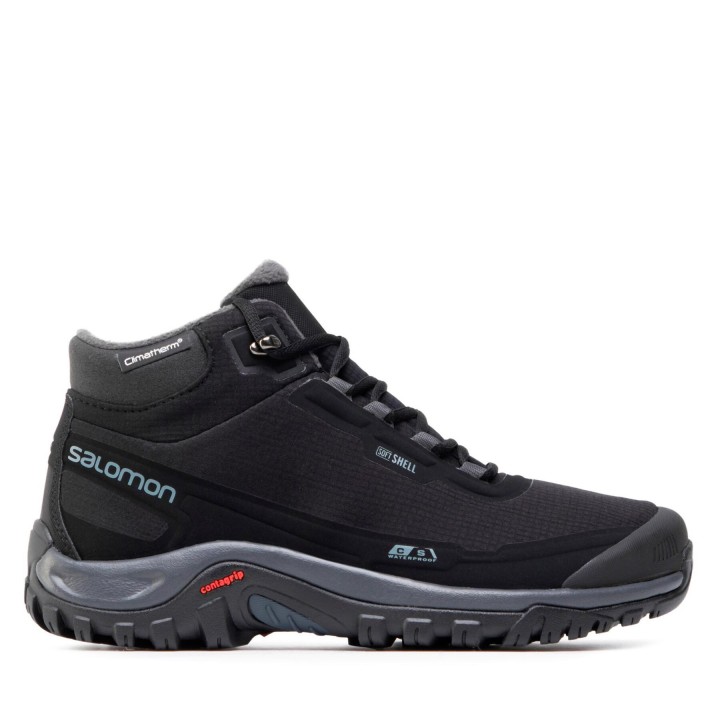 Trekkingschuhe Salomon Shelter Cs Wp 411104 27 V0 Schwarz