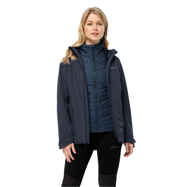 Jack Wolfskin Glaabach 3in1 Jacket Women XS blue night blue