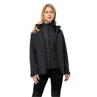 Jack Wolfskin Glaabach 3in1 Jacket Women XXL black black