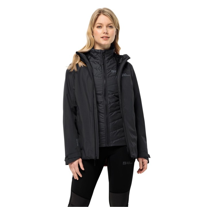 Jack Wolfskin Glaabach 3in1 Jacket Women XXL black black