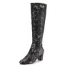 LASCANA Belle Affaire Stiefel "Paillettenverzierter Langschaftstiefel,", Langer Stiefel, Stiefelette, Blockabsatz