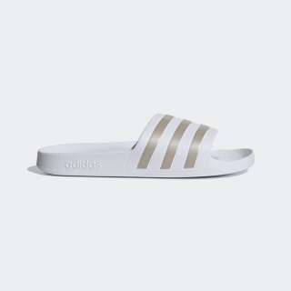 Adidas adilette Damen Flip-Flops und Sandalen - Weiß - Größe: 38 - Netz/Synthetik - Foot Locker