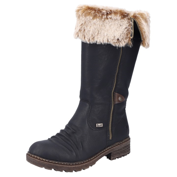 Rieker Winterstiefel, Winterboots, Blockabsatz, wasserabweisende riekerTEX-Membran
