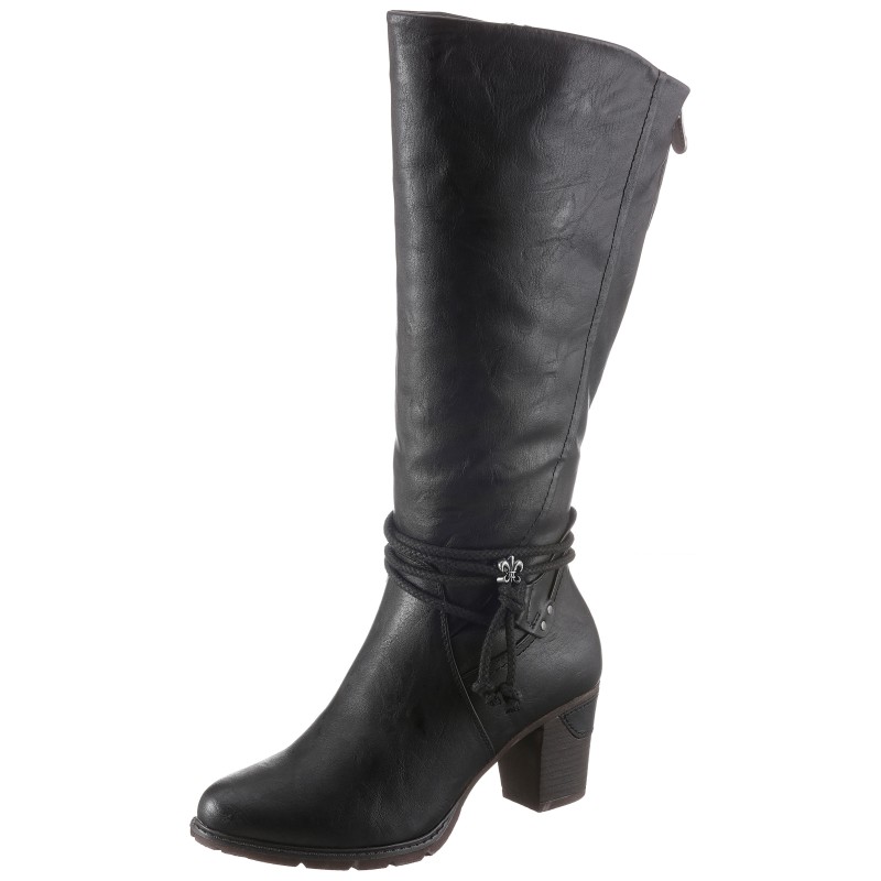 Rieker Stiefel, Langschaftstiefel, mit Zierbänder, XL-Schaft