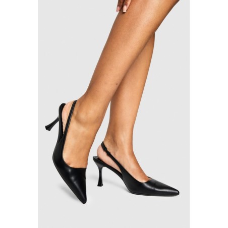Mittelhohe Stiletto-Pumps - Black - 38, Black