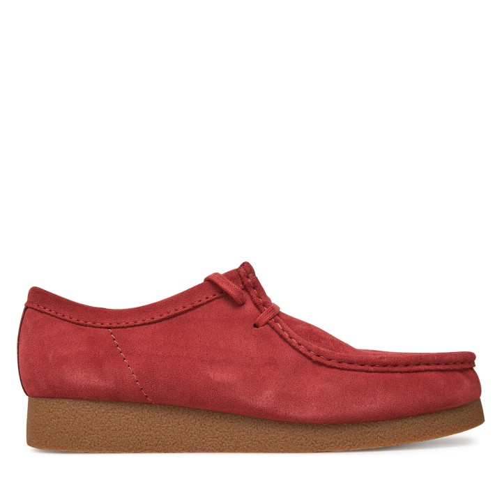 Halbschuhe Clarks Wallabee  26180921 Rot