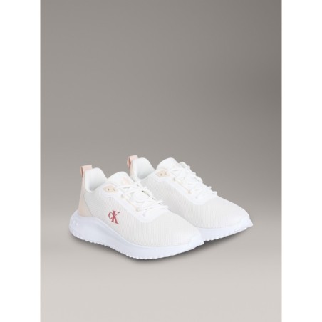 Calvin Klein Jeans Sneaker "EVA RUNNER L-UP MIX MESH LOGO CK", Schnürschuh, Freizeitschuh, Halbschuh mit CK Logo an der Seite