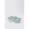 Loafer aus Wildlederimitat - Blau - 41, Blau